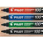 Marker permanentny sca-100 pilot, czerwony, kocwka (o)